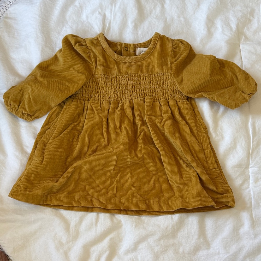 Pehr Casual Corduroy Dress - Mustard